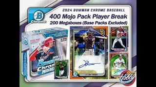 2024 Bowman Chrome 400 MOJO PACK Player Break 2 eBay 100524 [upl. by Elirpa]