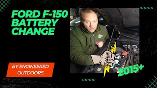 Ford F150 AGM Battery Replacement  in less than 10 minutes [upl. by Thier]