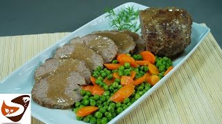 Polpettone al forno con carne e verdure – secondi piatti Meatloaf recipe [upl. by Aleekat263]