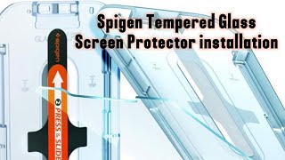 Spigen Tempered Glass Screen Protector  iPhone 11 Pro MaxiPhone Xs Max iphone ios apple [upl. by Lekar]