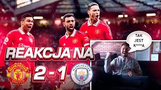 REAKCJA NA MECZ  MAN UTD 21 MAN CITY XDDD [upl. by Darcee645]