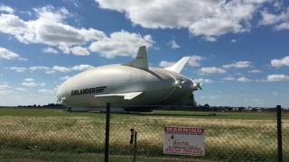 Airlander 10 Airship First Float Out [upl. by Eelnayr]