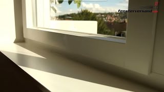 Innenfensterbank aus Werzalit — Produktvideo  fensterversandcom [upl. by Livesay]