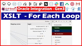 35 XSLT For Each Loop  For Each loop in OIC  OIC tutorials [upl. by Annil]