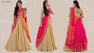 How To Drape Your Saree With A Lehenga  Silk Saree Hack [upl. by Kelula]