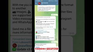 Telegram file converter bot jpg pdf png word excel mp4 3gp telegram file converter [upl. by Atterrol]