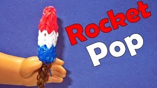 Rainbow Loom POPSICLE Charm 3D  Rocket Pop [upl. by Gorrono737]