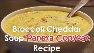 Broccoli Cheddar Soup AMAZING  Panera Broccoli cheddar soup copycat recipe [upl. by Ecnerat]