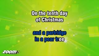 Traditional Christmas Carol  The Twelve Days Of Christmas  Karaoke Version from Zoom Karaoke [upl. by Alpers439]