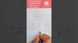 Construction Of Perpendicular Bisector To A Line Segment [upl. by Joelle282]