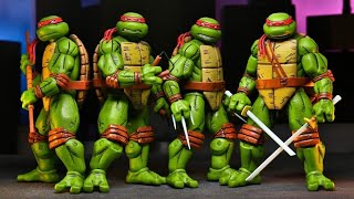 New Neca TMNT Teenage Mutant Ninja Turtles Mirage Comics figures available at entertainment earth [upl. by Nunnery]