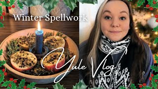 Winter Witch Vlog Decorating My Winter Spellwork Holiday Markets Yule Tree Spells [upl. by Heiskell]