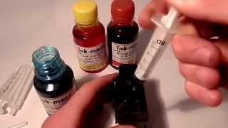 How to Refill Canon Colour Ink Cartridge [upl. by Zoara881]