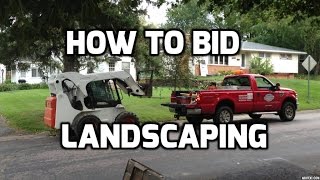 How to Bid Landscaping [upl. by Oirretno]