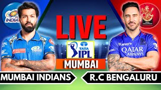 IPL 2024 Live MI vs RCB Live Match  IPL Live Score amp Commentary  Mumbai vs Bangalore Live Match [upl. by Erny]