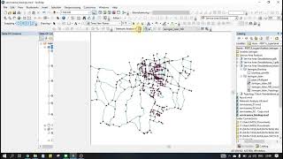 05 OriginDestination OD Matrix Analysis  Network Analysis di ArcGIS [upl. by Oznola]