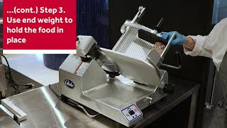 How to Use a Meat Slicer Safely [upl. by Tingley]