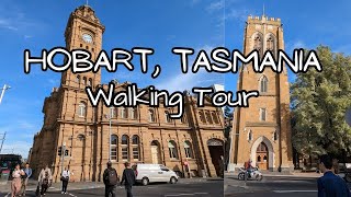 Hobart Tasmania Australia city walking tour [upl. by Aymer]