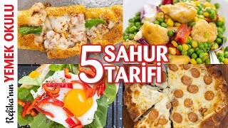 Sahur İçin Hızlı ve Lezzetli Tarifler Omlet Tost Pide Pizza Sebzeli Nugget  Ramazan Tarifleri [upl. by Kirtap]