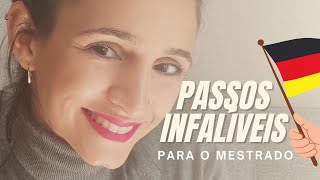 OS 8 PASSOS INFALÍVEIS PARA O MESTRADO NA ALEMANHA [upl. by Dannon676]