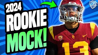 LIVE 2024 Superflex AND 1QB Rookie Mock Drafts  Dynasty Fantasy Football 2024 [upl. by Elatnahs]