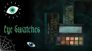 Unearthly Cosmetics Sorcerous Smoke Eye Swatches [upl. by Inafit]