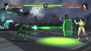 Mortal Kombat vs DC Universe  Arcade mode as Green Lantern [upl. by Kcirdled]