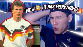 REACTION Lothar Matthäus  The Greatest Midfielder Of Football History🔥 [upl. by Arakat]