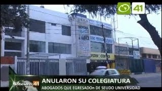 Anulan colegiatura de abogados que egresaron de seudo universidad Los Angeles [upl. by Grazia]