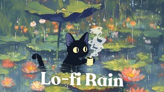 Jazzy Hiphop  Lofi Rain ☂️ Coffee time  for Study  Focus  Relax [upl. by Naoj]