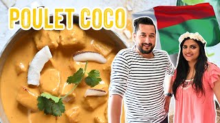 POULET COCO  Recette CRÉMEUSE de CURRY au lait de coco FACILE  Un plat qui fait voyager 🛫🥥🌴 [upl. by Sammons]