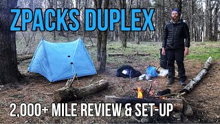 Zpacks Duplex Tent 2192 Miles Review [upl. by Eustashe]