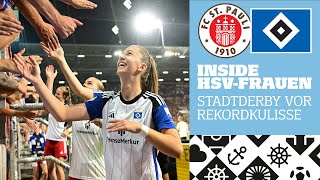 INSIDE HSVFRAUEN  Derbysieg im Millerntor  DFBPokal der Frauen [upl. by Eiramyllek404]