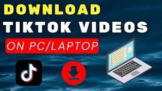 How to Download TikTok Videos on PC Laptop amp Chromebook [upl. by Breed]