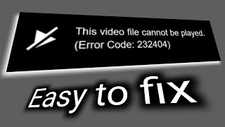 ✅How to fix this video file cannot be played [upl. by Legnalos706]