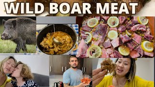 First time eating Wild Boar Meat LuluNagaVlog india mukbang naga nagavlog wildboar viral [upl. by Nana262]