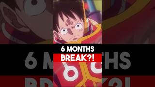 One Piece Anime Going on 6 Month Break 😭  anime onepiece shorts [upl. by Pearl]