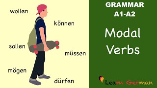 Learn German  German Grammar  Modalverben  Modal verbs  A1 [upl. by Yenhoj]