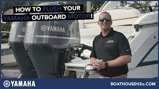 How to Flush Your Yamaha Outboard Motor Quick amp Easy [upl. by Saiff]