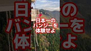 【高さ215m】岐阜県の日本一のバンジーを経験してきた。良き想い出です‼️【Bucket List】 バンジージャンプ バンジー 日本一 岐阜県 大学生 大学院生 理系 shorts [upl. by Normak432]