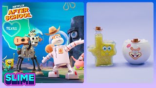 Sandy VS SpongeBob Satisfying SLIME MixOff  Saving Bikini Bottom The Sandy Cheeks Movie  Netflix [upl. by Haraz]