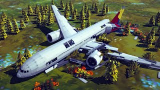 Realistic Fictional Airplane Crashes and Emergency Landings 6  Besiege [upl. by Calloway]