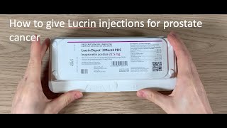 How to give a lucrin injection [upl. by Abramson]