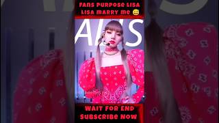 LISA MARRY ME kpop youtubeshorts blackpink [upl. by Kcirddehs]