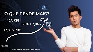 O que dá mais na Renda Fixa 2024 Prefixado CDISelic ou IPCA → 06062024  Vídeo 131 [upl. by Ylus]