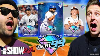 SPIDEY amp SHORTSIE TEAM UP WITH THE BEST REAL 99 CARDS  MLB The Show 24  Diamond Dynasty 6 [upl. by Nnaesor]