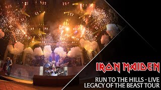 Iron Maiden  Run To The Hills live from the Legacy Of The Beast tour [upl. by Anahgem386]