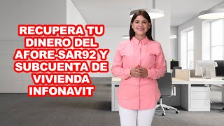 Recupera tu dinero Del afore sar92 Y subcuenta de vivienda infonavit IUSAsesores AseguramientoIMSS [upl. by Adolph]