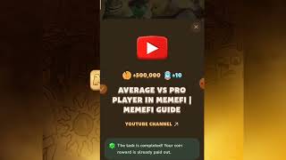 Memefi todays answer  Average Vs pro player in Memefi video answer  21 august MEMEFI answer [upl. by Annaeed523]