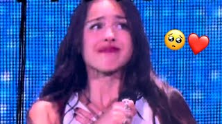 Olivia Rodrigo CRIES during goodbye on the final show of GUTS Tour [upl. by Oivatco]